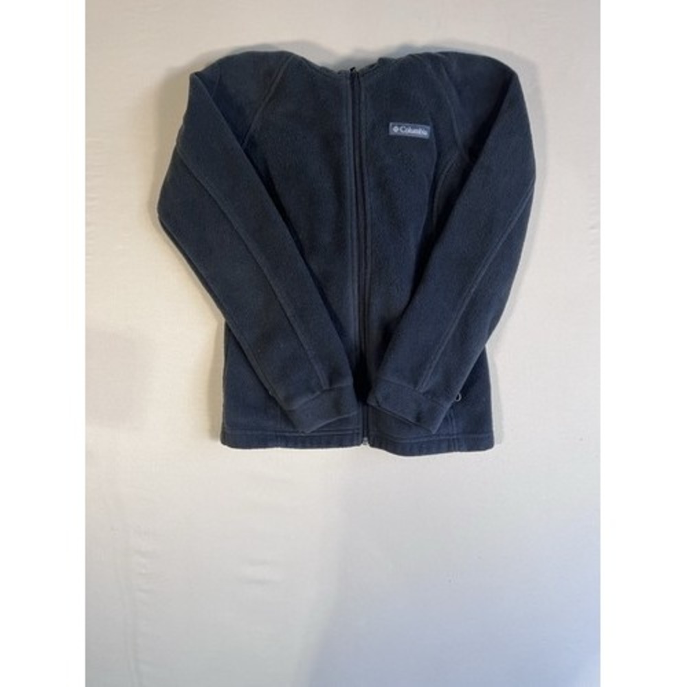 Columbia Unisex Kids Black Fleece Full Zip Hooded Jacket Size‎ 10/12